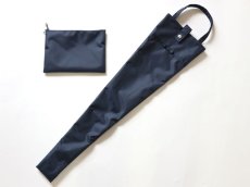 画像2: ポーチ付き 濃紺 傘袋 濃紺リボン (2)