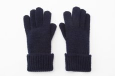 画像1: 日本製 ホールガーメント 濃紺手袋  (1)